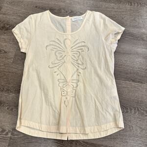Rosemunde Copenhagen Blouse Womens 40 US 10 Large Cotton‎ Powder Pink